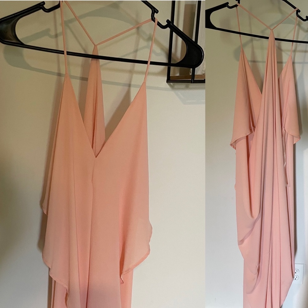Swank Boutique Peach Dress! Never worn. Tags still on the dress!